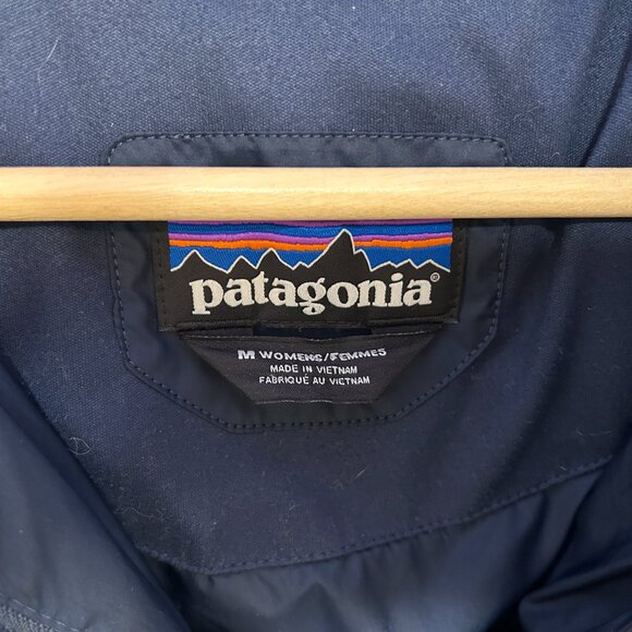 Patagonia Down With It Parka size Medium Navy Blue - Picture 4 of 6